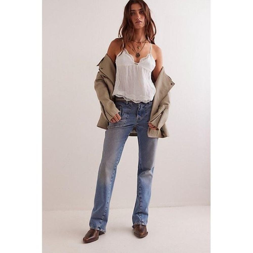NWT FREE PEOPLE We The Free Carnivale Bootcut Jeans $148 SIZE 31 Whiskey
